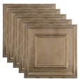 thumbnail image 1 of Great Lakes Tin 2ft x 2ft Nail Up Ceiling Tiles 5 Pack Milwaukee Champagne Finish, 1 of 6