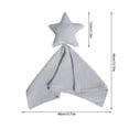thumbnail image 1 of Btomtd Infant Cloth Soothing Handkerchief Infant Sleeping Doll Soothing Handkerchief, Gray, 1 of 5