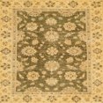 thumbnail image 1 of Ahgly Company Indoor Square Abstract Dark Brown Oriental Area Rugs, 7' Square, 1 of 6