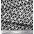 thumbnail image 2 of Soimoi Cotton Duck Fabric Swirl & Triangle Geometric Decor Fabric Printed Yard 42 Inch Wide, 2 of 4