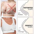 thumbnail image 4 of Women's Rhinestone Sports Bra - Hollow Back Design w/ Wide Strap Support | Anti-Sagging Wireless Bra for Workouts & Mature Figures, 4 of 4