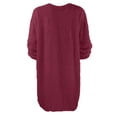 thumbnail image 3 of 2025 Robe Chandail pour Femmes Femmes Chandail d'Hiver Chandail Tricoté Femmes Robe Col Roulé Chaud Manches Longues Manches Longues Robe de Noël Poche, 3 of 5
