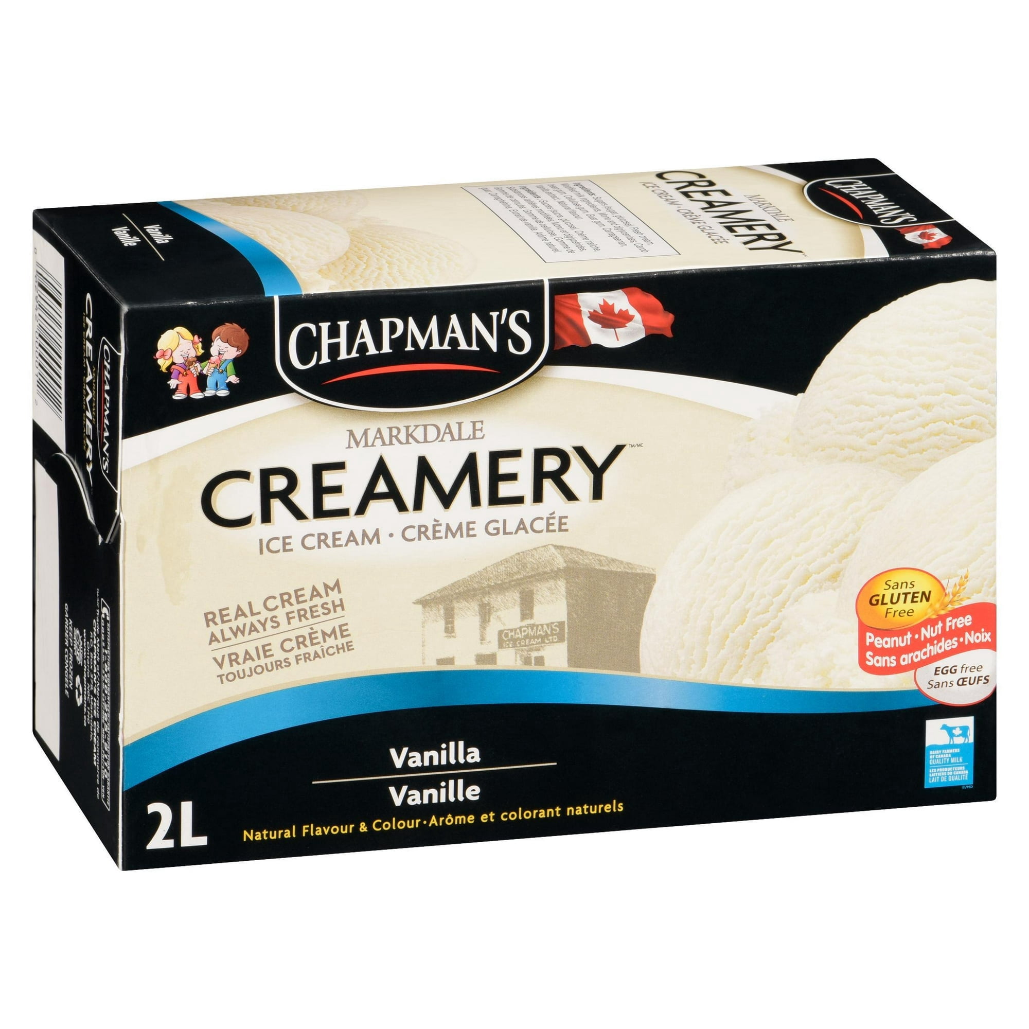 Chapman's Markdale Creamery Crème Glacée à la Vanille dans un Carton 2L