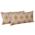 thumbnail image 2 of VargottamIndoor/OutdoorPolyester FabricLumbarPillowCover,All-Weather Waterproof Rectangular Cushion Case for Patio Furniture,12" x 20"Set of 2 -Ikat-86, 2 of 6