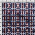 thumbnail image 3 of oneOone Polyester Lycra Fabric Diamond & Swirl Ikat Decor Fabric Printed BTY 56 Inch Wide, 3 of 4