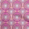 thumbnail image 1 of oneOone Velvet Pink Fabric Lion Face Sewing Craft Projects Fabric Prints by Yard 58 Inch Wide, 1 of 4