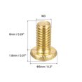 thumbnail image 2 of Unique Bargains M3x6mm Brass Machine Screws, Phillips Pan Head Fastener Bolts 36Pack, 2 of 5