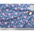 thumbnail image 2 of Soimoi Poly Georgette Fabric Leaves & Rose Floral Decor Fabric Printed Yard 52 Inch Wide, 2 of 3