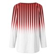 thumbnail image 5 of Styesk Chemises à Manches Longues pour Femmes Grande Taille Chemise Rayée Tendance Pull Tunique Décontracté Dégradé Doux Léger, 5 of 5