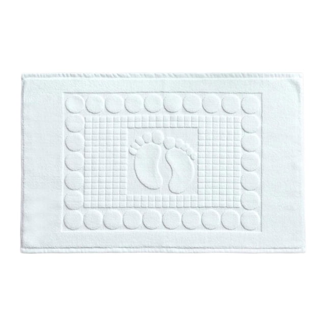 tamizeot Cotton Bath Mat Cotton Water Absorbent Towel Soft Lightweight Quick Drying Shower Rug Accessory For Bathroom Accessory.
