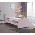 thumbnail image 2 of Meridian Furniture Lit Simple en Velours Rose Dillard, 2 of 6