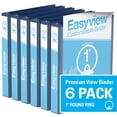 thumbnail image 1 of Davis Group, Easyview Premium, Round Ring, Customizable, View Binder, 6 Pack, 1", 1 of 3