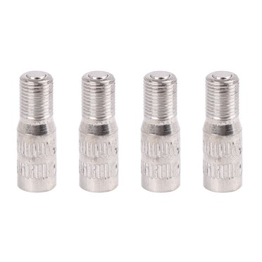 Unique Bargains 4pcs 27mm Car Tyre Wheel Valve Stem Cap Extension Extender Chrome Plated Brass