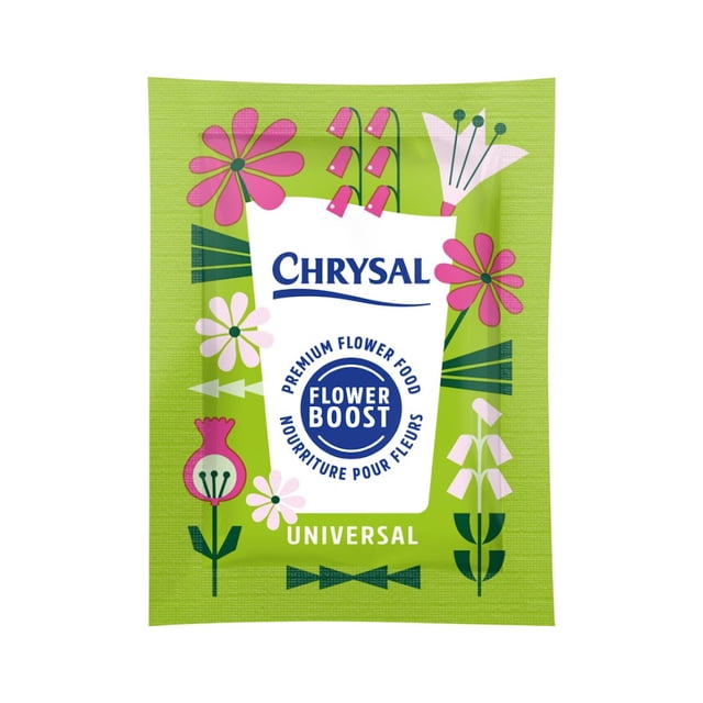 Chrysal Aliment Universel Transparent pour Fleurs - 200 Sachets