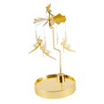 thumbnail image 3 of GUOOL Golden Rotating Candle Holder Holder Home Candlestick Centerpieces Wedding Table Elf B, 3 of 9