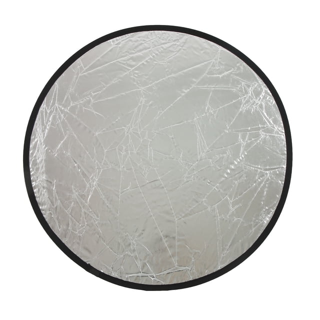 Réflecteur de Photographie, Accessoire de Prise de Vue Rond de Réflecteur d'Or Argenté pour la Diffusion en Direct 30cm