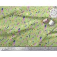 thumbnail image 2 of Soimoi Moss Georgette Fabric Flower Watercolor Printed Fabric 1 Yard 42 Inch Wide, 2 of 3