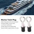 thumbnail image 4 of 2PCS Boat Plug Snap Handle, Boat Plugs Snap Handle Drain Plug, Stainless Steel Drain Snap Plug Rubber Boat Plug, Marine Boat Drain Twist Plug, Marine Boat Rubber Plug, 4 of 7