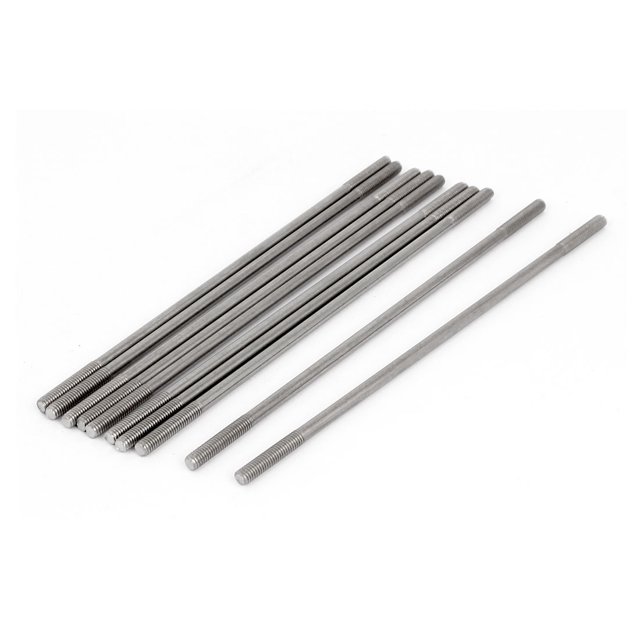 Unique Bargains M4x140mm Vis à Double Extrémité en Acier Inoxydable 304 10 Pcs