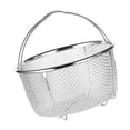 thumbnail image 3 of Panier Vapeur en Maille d'Acier Inoxydable, Poignées Confortables Résistant à la Chaleur Accessoire de Cuisson Polyvalent pour Cuisinière Cuiseur à Riz Autocuiseur Friteuse, 3 of 7