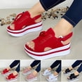 thumbnail image 2 of Women Chunky Platform Sandals Excellent Durability For Women  37 Black, 2 of 5