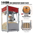 thumbnail image 4 of VEVOR Commercial Popcorn Popper Machine, 8 Oz Kettle, 850 W Countertop Popcorn Maker for 48 Cups per Batch,, 4 of 9