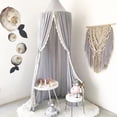 thumbnail image 3 of Filet Durable à Utiliser Élégant Couleur Filet Couleur Blanche Lit pour Enfants Intérieur Coin Rose,Gris,Blanc, 3 of 8