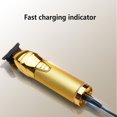 thumbnail image 2 of Tondeuse Électrique USB Rechargeable Indicateur Rasoir Portable Voyage Poche Maison Coiffeur Tête Coiffure Tondeuses Homme Rouge, 2 of 9