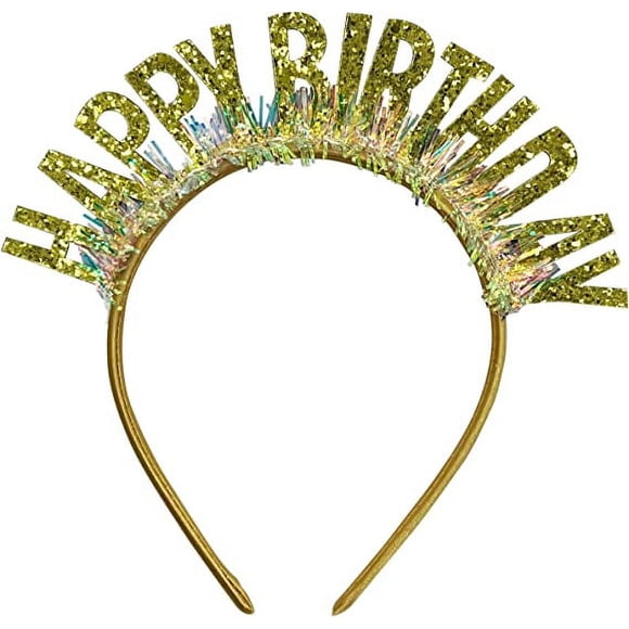 Birthday Girl Headband Birthday Tiara Happy Birthday Crown for Women Girls Boys Happy Birthday Party Decorations Supplies