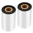 thumbnail image 1 of Unique Bargains 4.33'x918' (110mmx280m) Wax Thermal Transfer Ribbon, 2 Roll 1' Core Ink Out Barcode Printer Ribbon, Black, 1 of 6