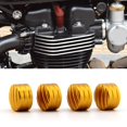 thumbnail image 2 of Xingzhi Premium 4x Head Caps Nut Covers for T120 Ride Gold Lines 0.6x0.9 Inch 1Set, 2 of 6
