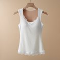 thumbnail image 2 of RXMEKW Camisole à Bretelles Sans Manches pour Femmes comme Haut de Pyjama en Polyester, Noir, 2 of 3
