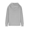 thumbnail image 4 of Besolor Womens Plus Size Hoodies Long Sleeve Drawstring Pullover Tops Casual Loose Fall Winter Hooded Sweatshirts, 4 of 7