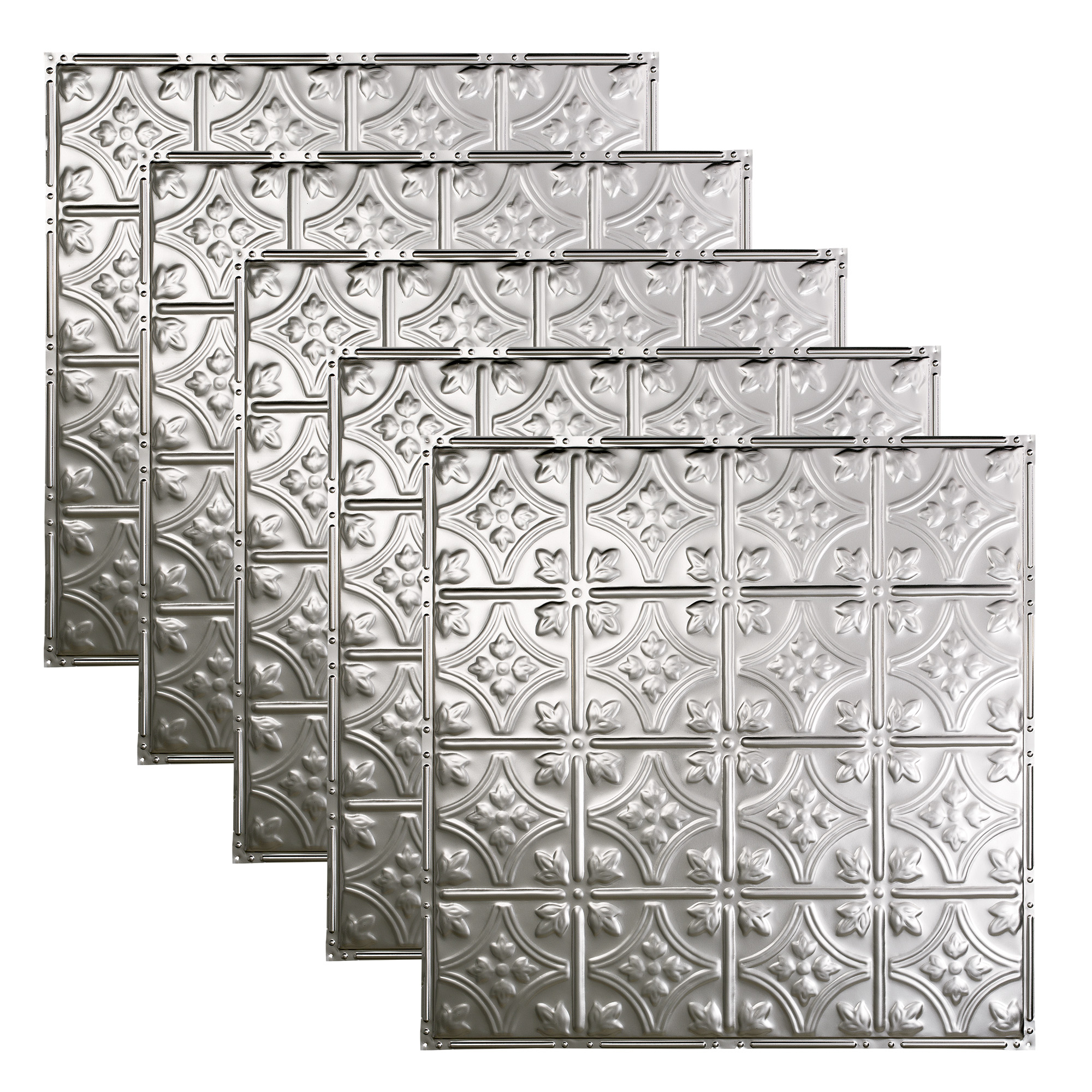 Great Lakes Tin Hamilton Clear 2ft x 2ft Nail Up Ceiling Tiles (5 Pack)