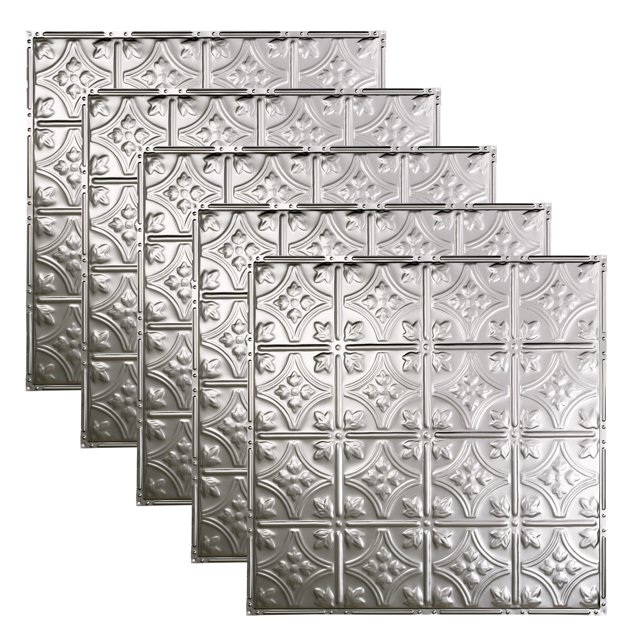 Great Lakes Tin Hamilton Clear 2ft x 2ft Nail Up Ceiling Tiles (5 Pack)