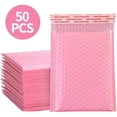 thumbnail image 2 of EIMELI Grands Sacs de Rangement 50 Pcs Enveloppes à Bulles Enveloppes Rembourrées Doublées Poly Mailer Auto-Scellant Rose Rose, 2 of 8