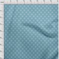 thumbnail image 3 of oneOone Velvet Baby Blue Fabric Asian Floral Block Sewing Craft Projects Fabric Prints By Yard 58 Inch Wide, 3 of 3