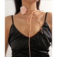 thumbnail image 4 of LinYooLi Collier Ras du Cou Fleuri pour Femmes Collier Gothique Floral à Lacets Collier Rose Long Collier en Velours pour Mariage Fête d'Été, 4 of 5