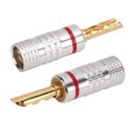 thumbnail image 4 of Audio Banana Plug, Serrated Banana Plug Strong Connection   For Siding For 12 AWG To 18 AWG Speaker Wire Red,Black, 4 of 8