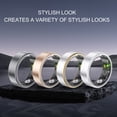 thumbnail image 4 of Smart Ring, Health Fitness Tracker Ring to Monitor Fitness Pedometer Sleep Tracking APP, for  Photo, 5ATM Waterproof Wearable Health Ring for Men Women, 5 Days, 4 of 7