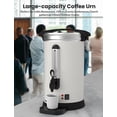 thumbnail image 3 of Garvee 100-Cup Stainless Steel Commercial Coffee Urn, 18L/4.8 Gal, 3 of 5