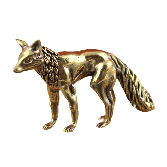 veasfak Mini Statue Animal Sculpture Micro Landscape Car Dashboard Decor Home Office Standing 6x3.9cm