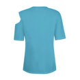 thumbnail image 4 of Timegard Hauts à Épaules Dénudées pour Femmes Col Rond à Boutons Manches Courtes Tunique Décontractée d'Été Blouse, 4 of 7