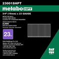 thumbnail image 3 of HITACHI Outils Électriques 2596567 Broches Sans Tête 3/4"L (Lot de 1), 3 of 4