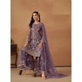 thumbnail image 3 of Custom Made Bollywood Designer Woman Blue Kurti Sharara Set for Party and Nikah Functions, 3 of 5