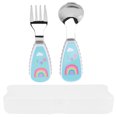 thumbnail image 1 of 1 Set Toddler Utensils Cartoon Baby Forks and Spoons Eating Training Utensils, 1 of 5
