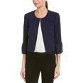 thumbnail image 2 of Karl Lagerfeld Paris Women's Cropped Bell Sleeve Jacket, Eclipse, Small, 2 of 4