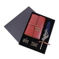 thumbnail image 1 of Amdohai Feather Pen and Ink Set Retro Vintage Quill Pen Calligraphy Writing Signature Dip Pen Fountain Pen with Notebook Pen Holder Birthday Gift for Student Friends, 1 of 8