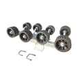 thumbnail image 3 of Siruishop Rouleau de Remorque de Bateau Accessoires Marins Bricolage Assemblage, Support Inférieur, Pièces de Rechange pour Remorques de Navire Bateau à Moteur 8 Roues Noir, 3 of 8