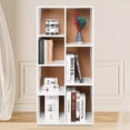 thumbnail image 4 of 7-Cube Storage Shelf, Cube Storage Organizer Modern Free Standing Bookshelf Bookcase Wooden Shelving Cabinet, White, 4 of 7
